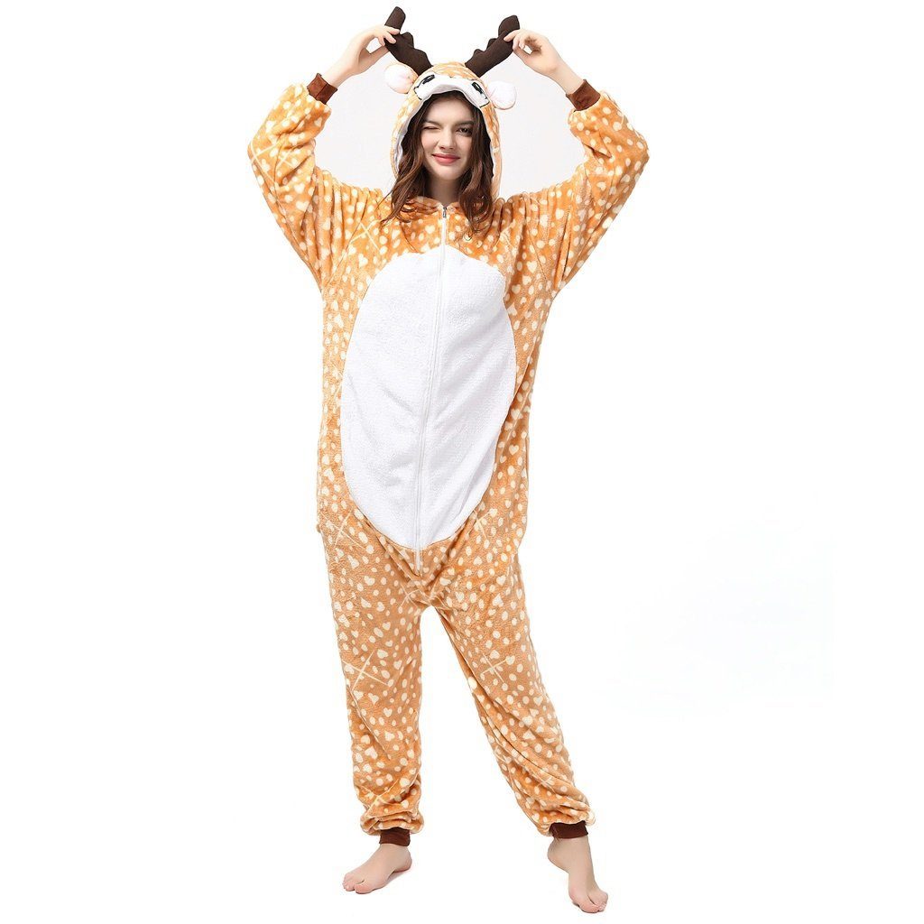 Katara Partyanzug Waldtiere Jumpsuit Kostüm Onesie Overall Erwachsene S